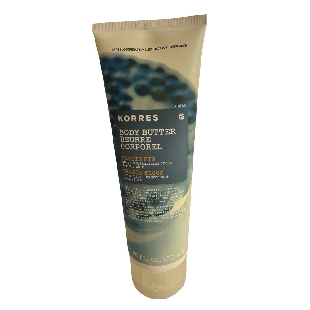 korres body cassis fig 7.95 fl oz New Sealed body butter beurre corporel
